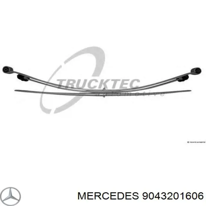 Ballesta, eje trasera  Mercedes 9043201606 precio, desde 244,01 EUR