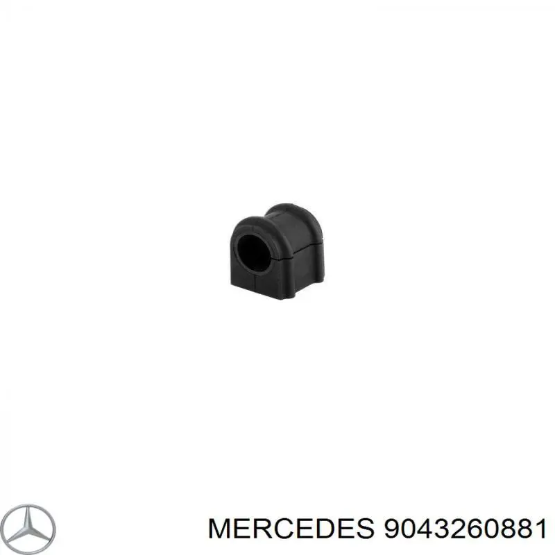 9043260881 Mercedes casquillo de barra estabilizadora trasera