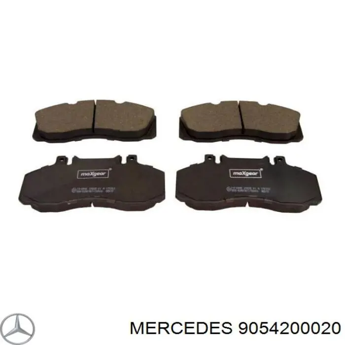 9054200020 Mercedes pastillas de freno traseras