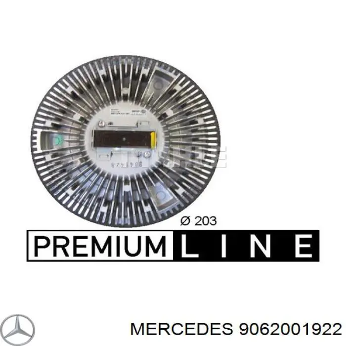 9062001922 Mercedes embrague, ventilador del radiador