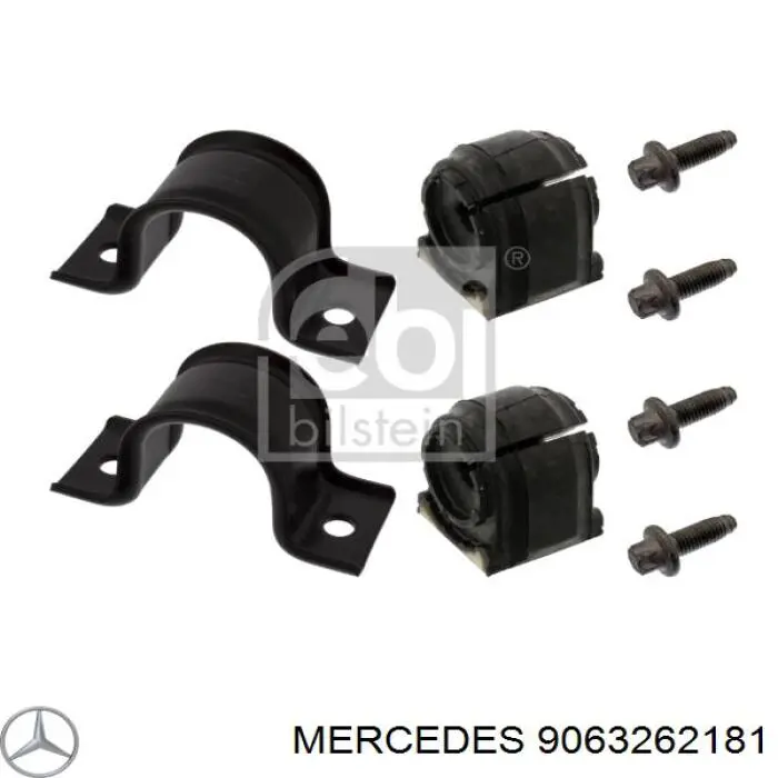 9063262181 Mercedes casquillo de barra estabilizadora trasera