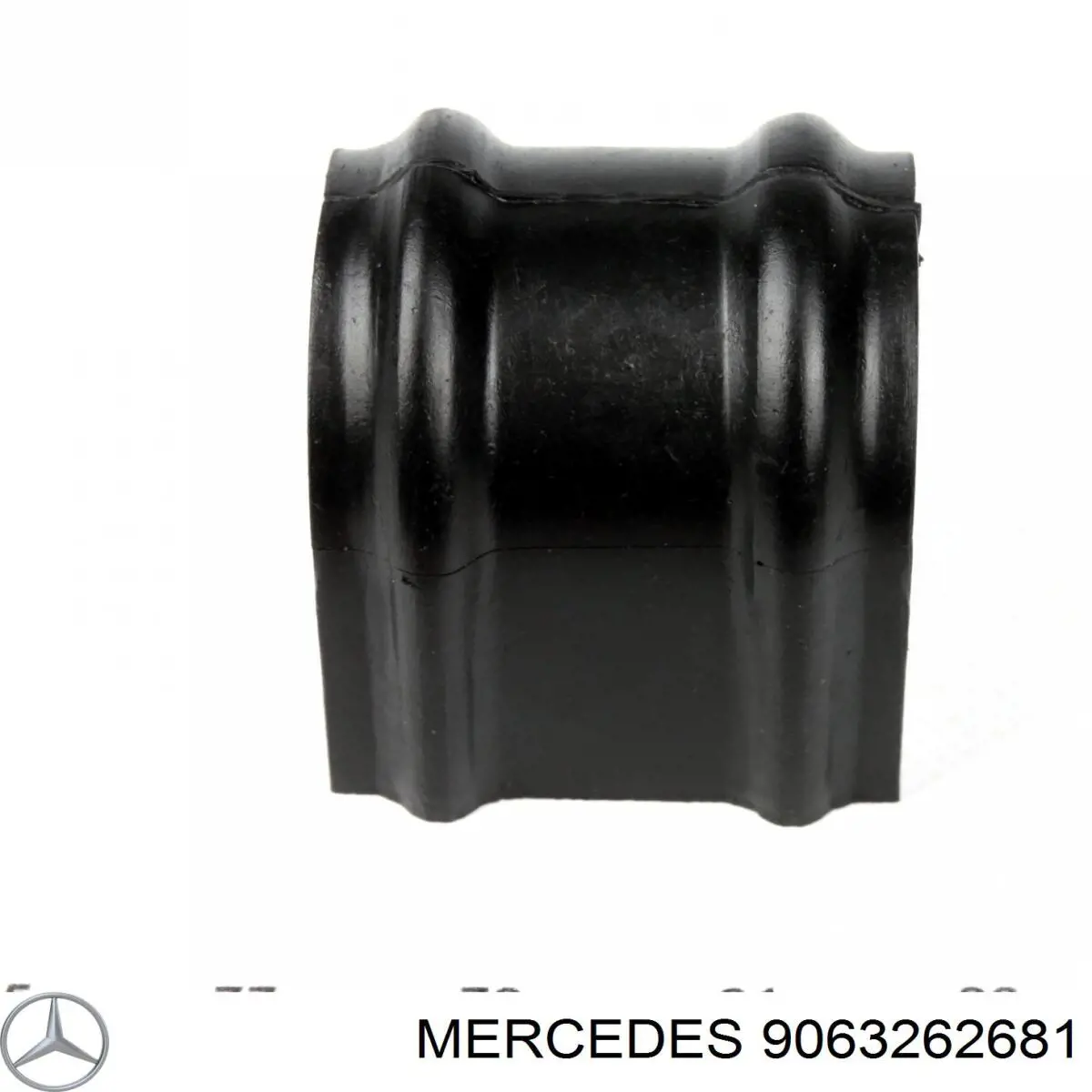 9063262681 Mercedes casquillo de barra estabilizadora trasera