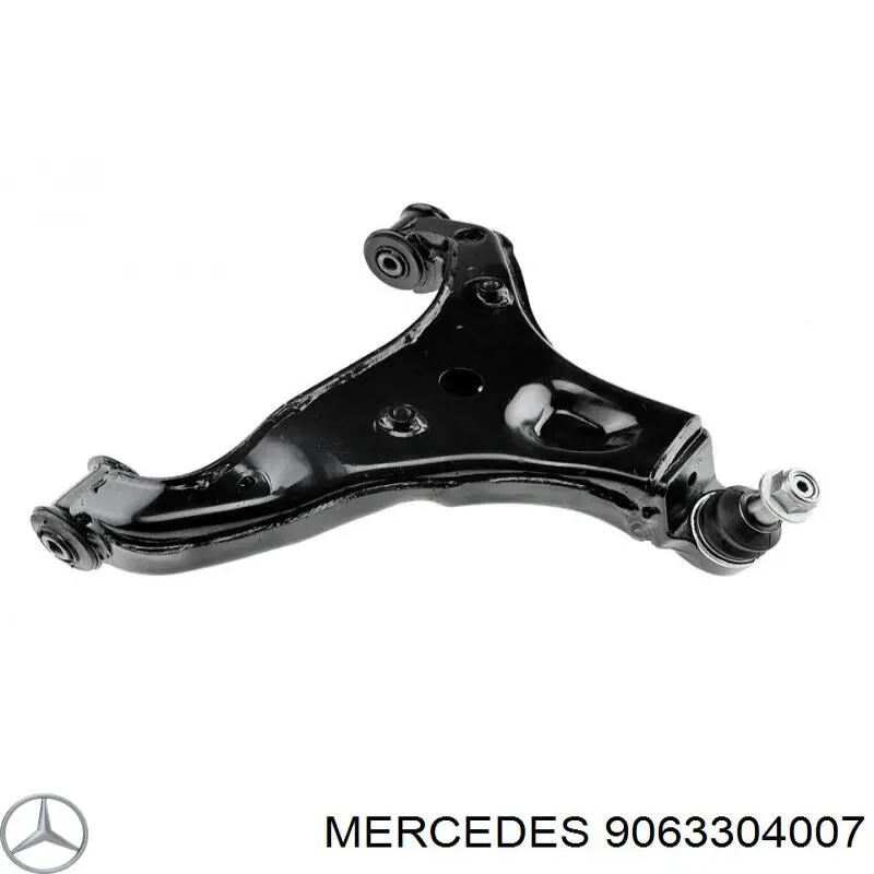 Brazo inferior izquierdo de la suspensión delantera 9063304007 Mercedes