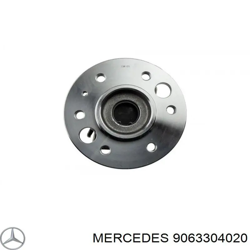 9063304020 Mercedes muñón del eje, suspensión de rueda, delantero izquierdo
