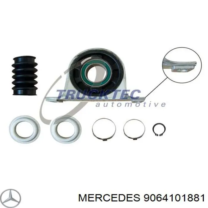 9064101881 Mercedes suspensión, árbol de transmisión