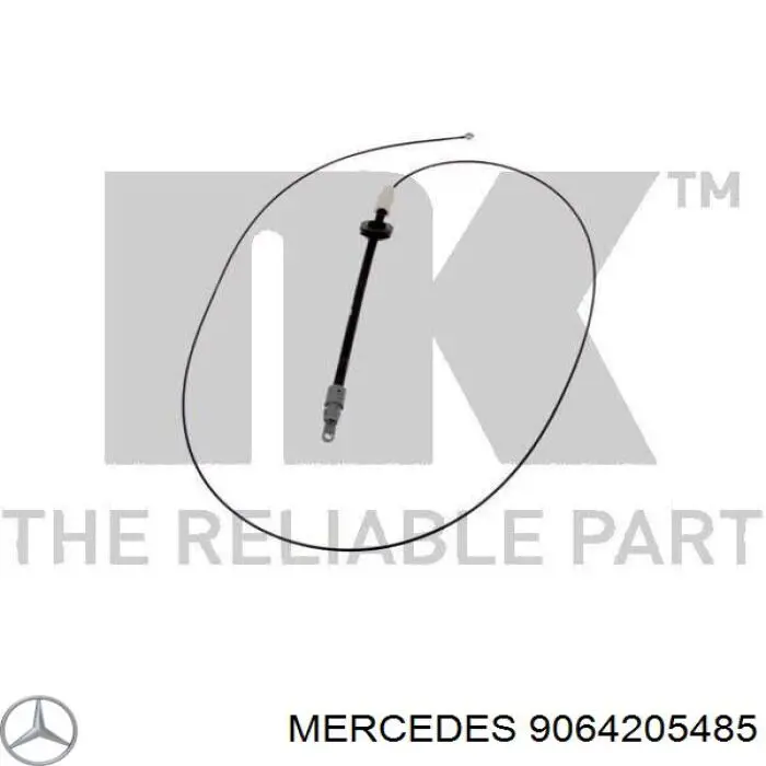 9064205485 Mercedes cable de freno de mano delantero