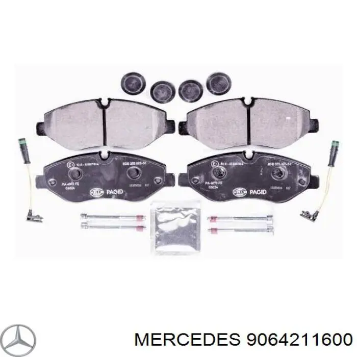 Pastillas de freno delanteras Mercedes 9064211600