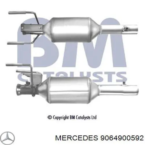 9064900592 Mercedes filtro hollín/partículas, sistema escape