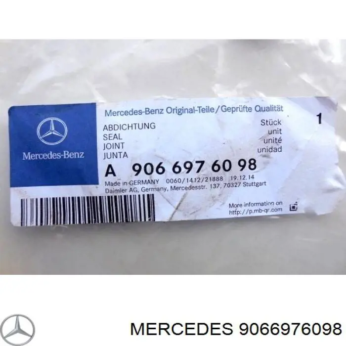 9066976098 Mercedes junta de puerta delantera (en carrocería)