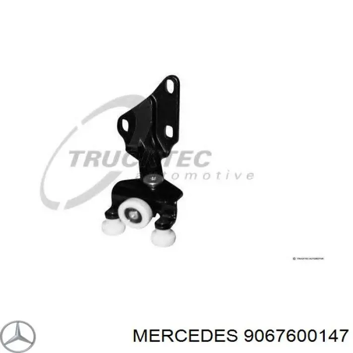 9067600147 Mercedes guía rodillo, puerta corrediza, derecho superior