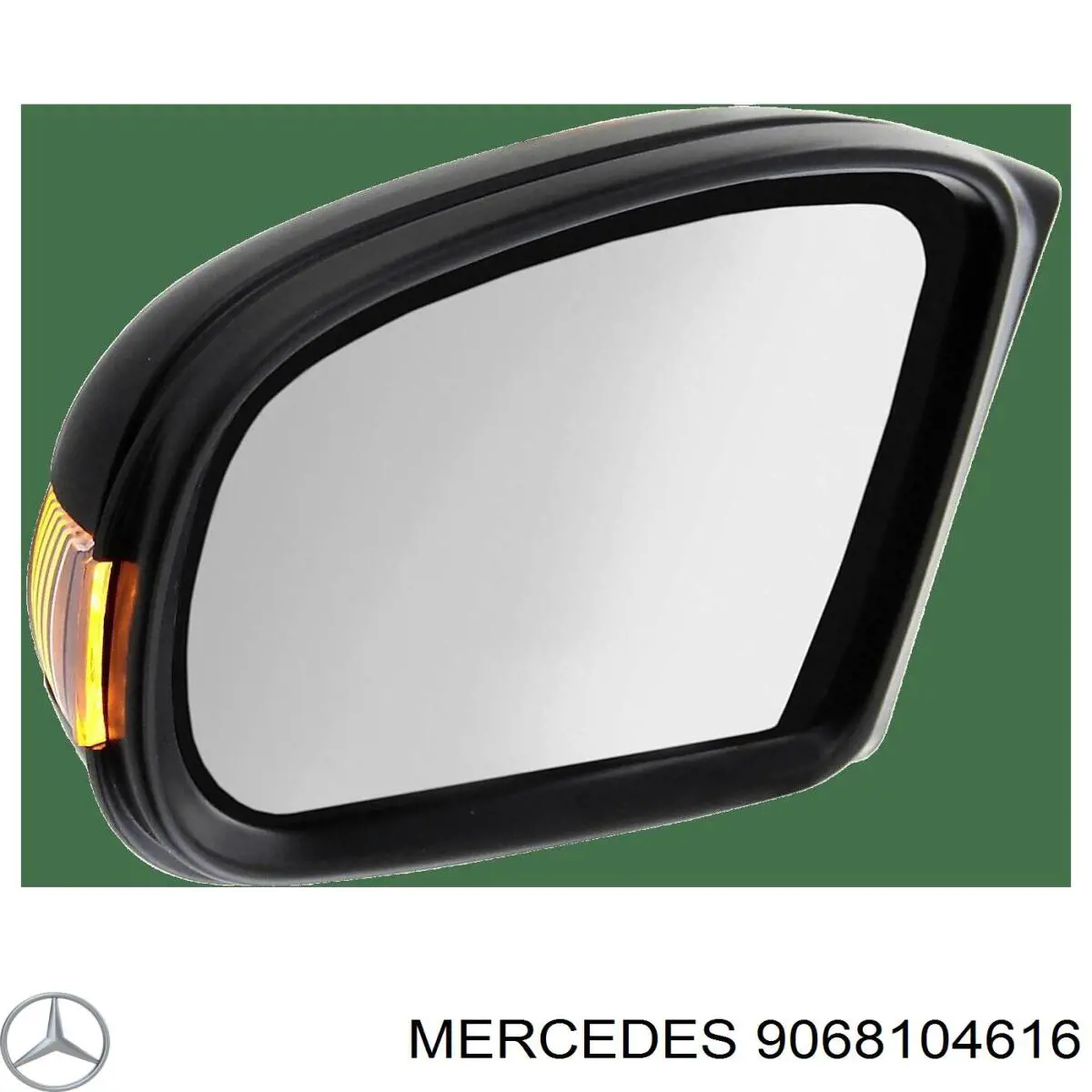 9068104616 Mercedes espejo retrovisor derecho