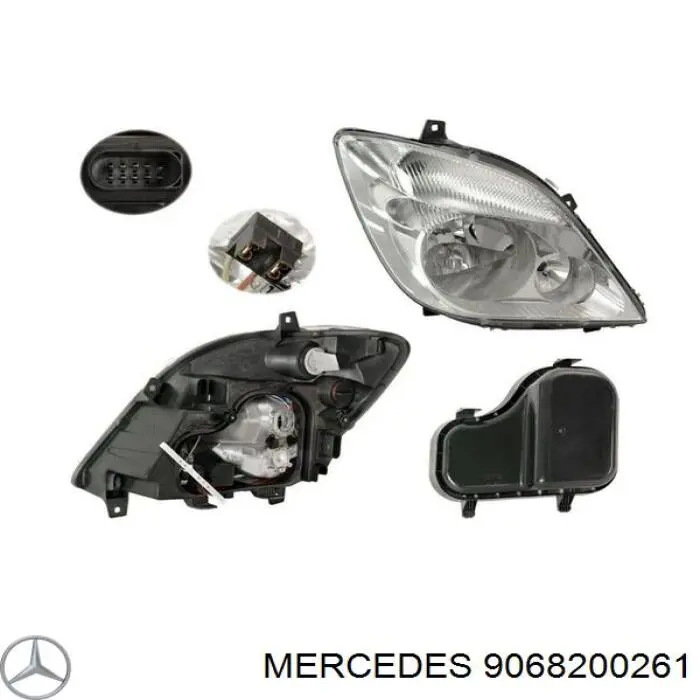 Faro derecho Mercedes 9068200261 precio, desde 125,48 EUR