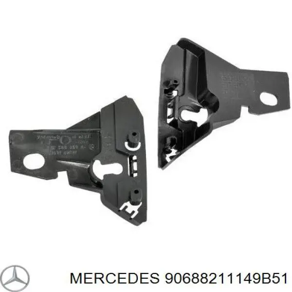 Soporte de moldura inferior de faro derecho Mercedes 90688211149B51 precio, desde 13,51 EUR