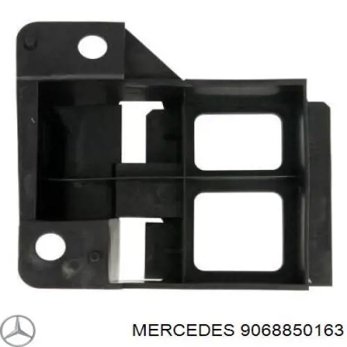 9068850163 Mercedes soporte de parachoques delantero izquierdo