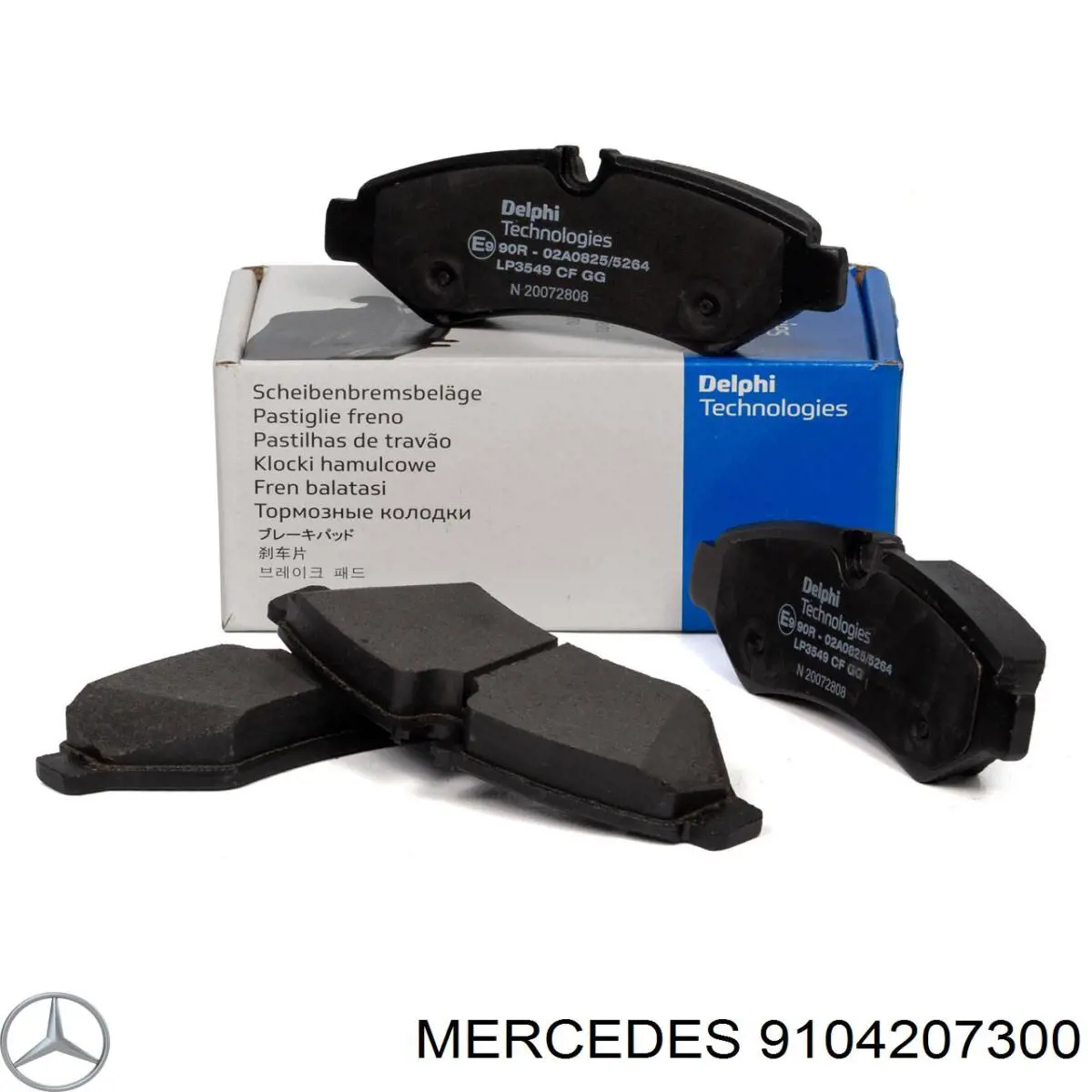 9104207300 Mercedes Pastillas freno traseras