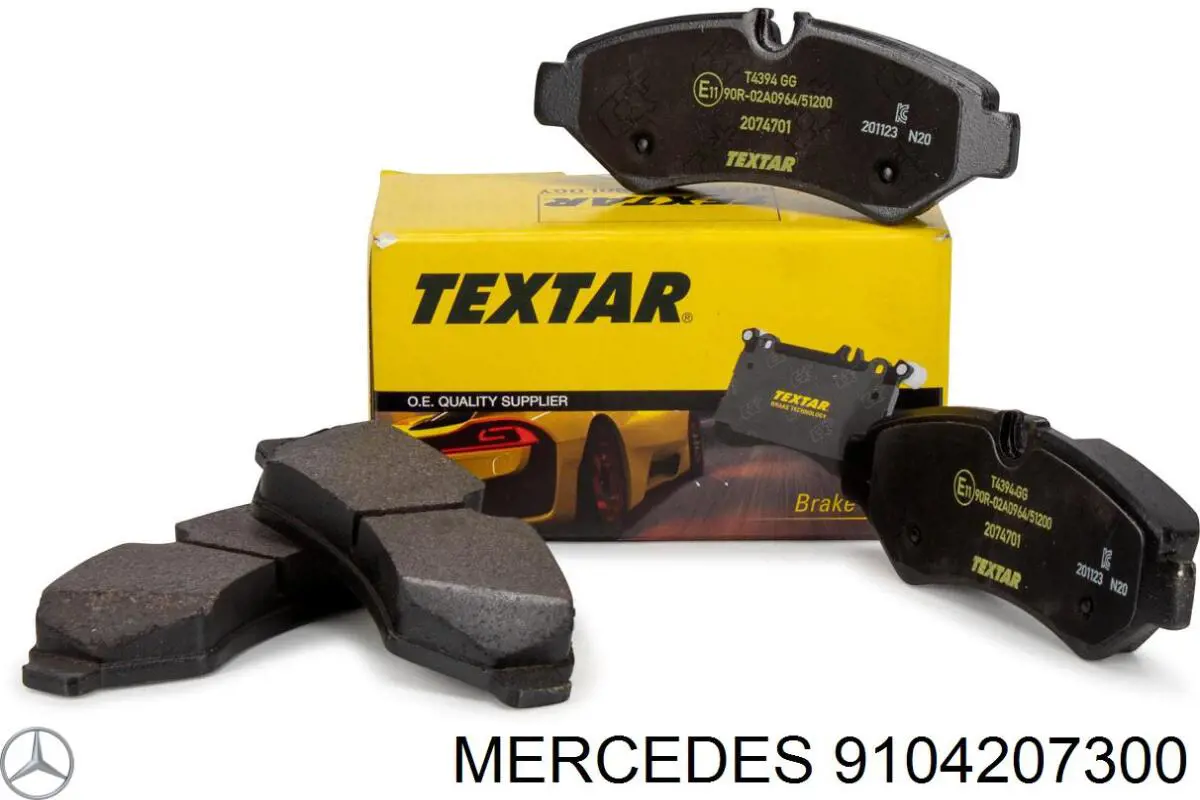 9104207300 Mercedes pastillas de freno traseras