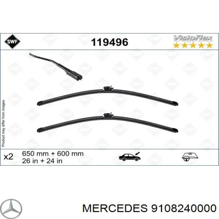 9108240000 Mercedes Limpiaparabrisas delantera