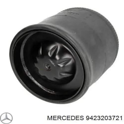 9423203721 Mercedes muelle neumático, suspensión, eje trasero