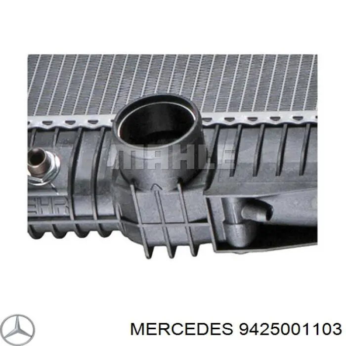 9425001103 Mercedes radiador refrigeración del motor