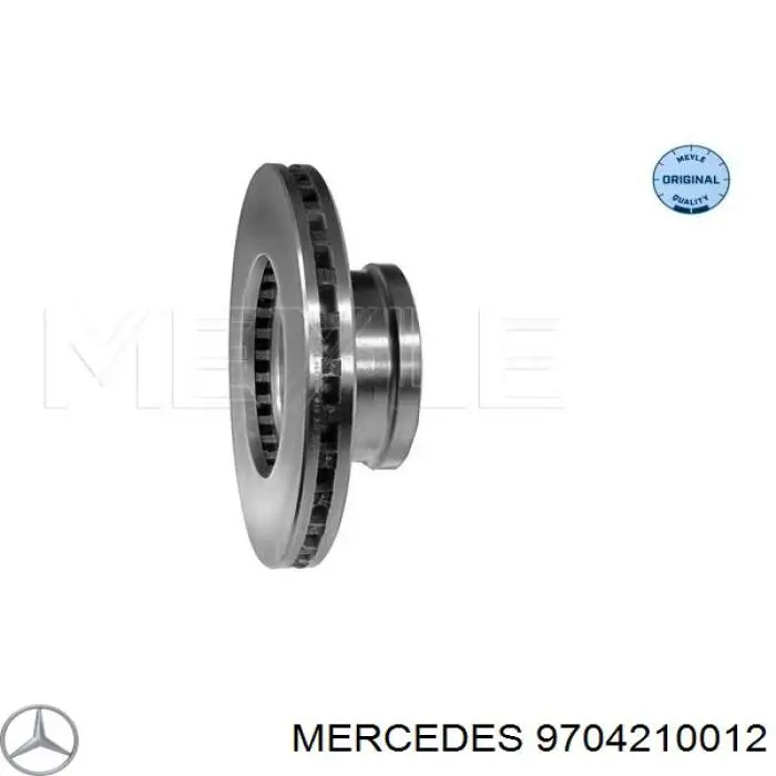9704210012 Mercedes disco de freno delantero