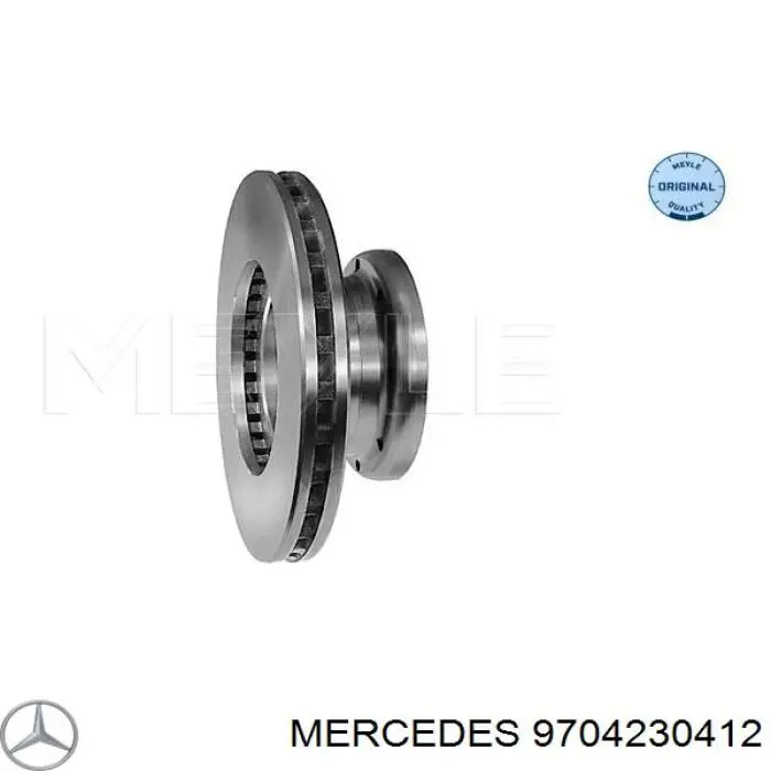 9704230412 Mercedes disco de freno trasero