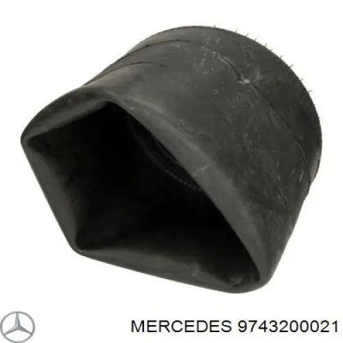 9743200021 Mercedes muelle neumático, suspensión, eje trasero