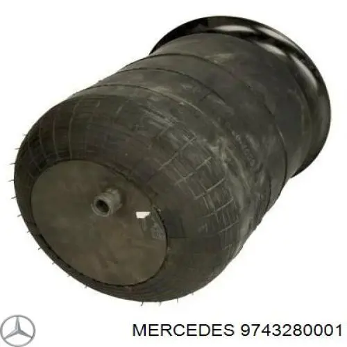 9743280001 Mercedes muelle neumático, suspensión