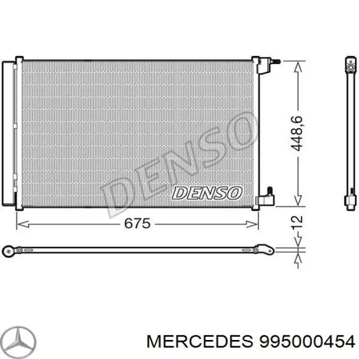 995000454 Mercedes condensador aire acondicionado