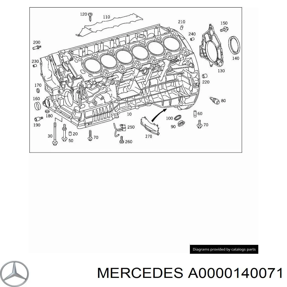 Tornillo del cárter del motor Mercedes A0000140071 precio, desde 46,19 EUR