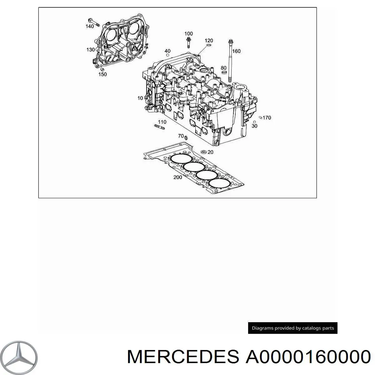 0000160000 Mercedes tornillo de culata