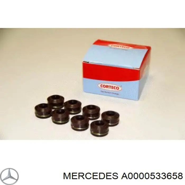 0000533658 Mercedes sello de aceite de valvula (rascador de aceite Entrada/Salida)