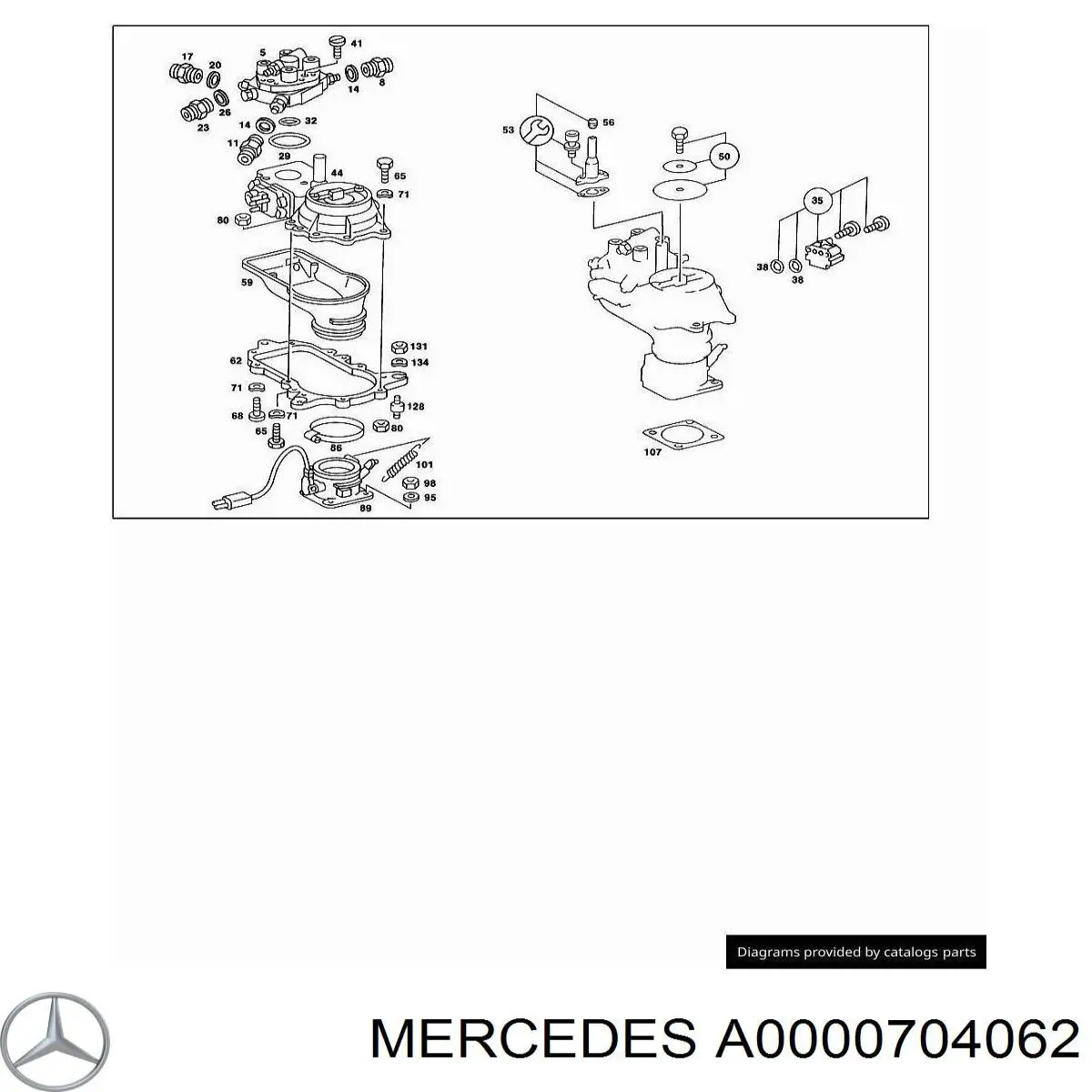 Latiguillos de freno delantero Mercedes A0000704062 precio, desde 11,33 EUR