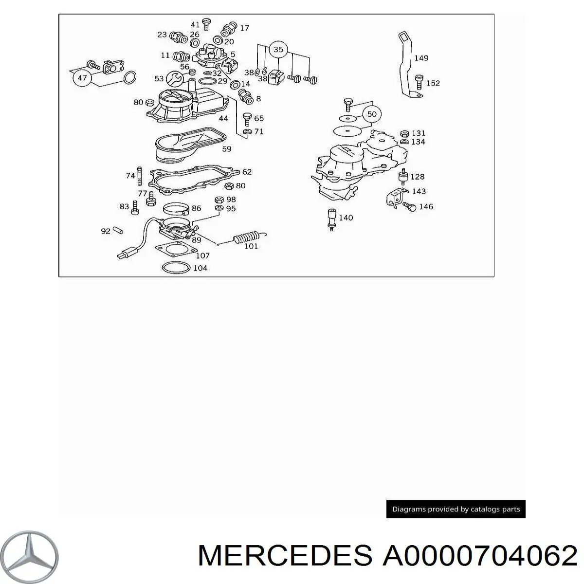 Comprar A0000704062 Mercedes Latiguillos de freno delantero