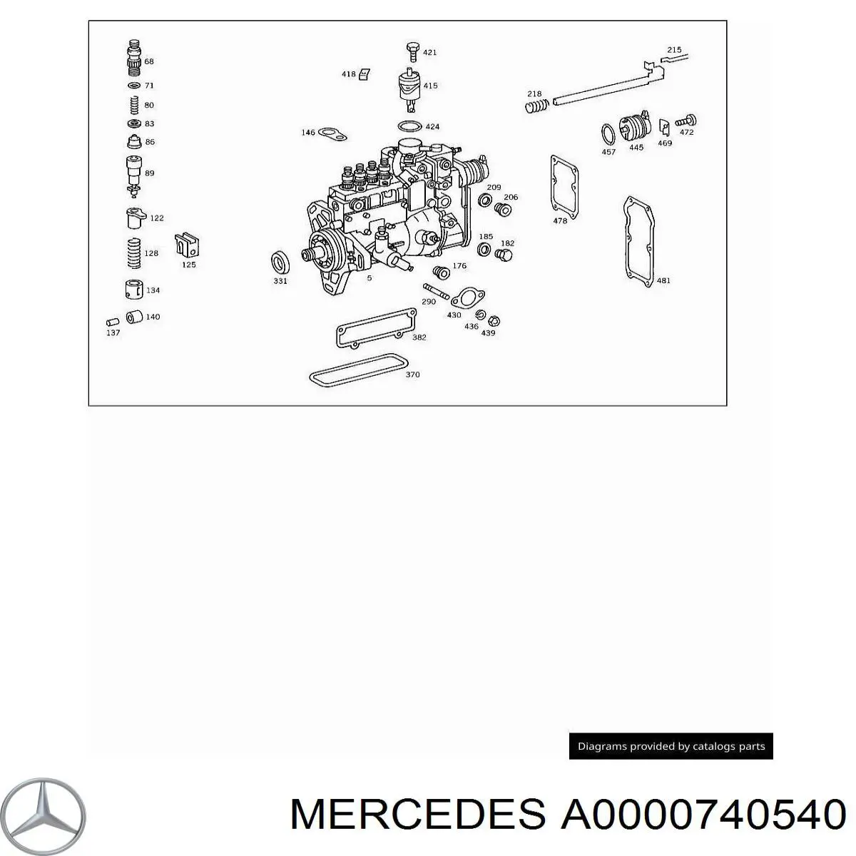  Mercedes A0000740540 precio, desde 1,92 EUR