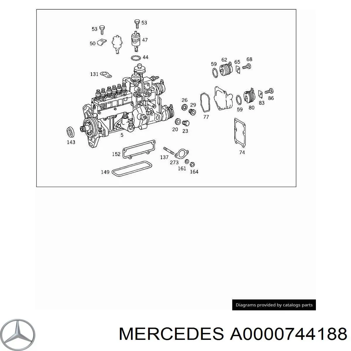  Mercedes A0000744188 precio, desde 111,43 EUR