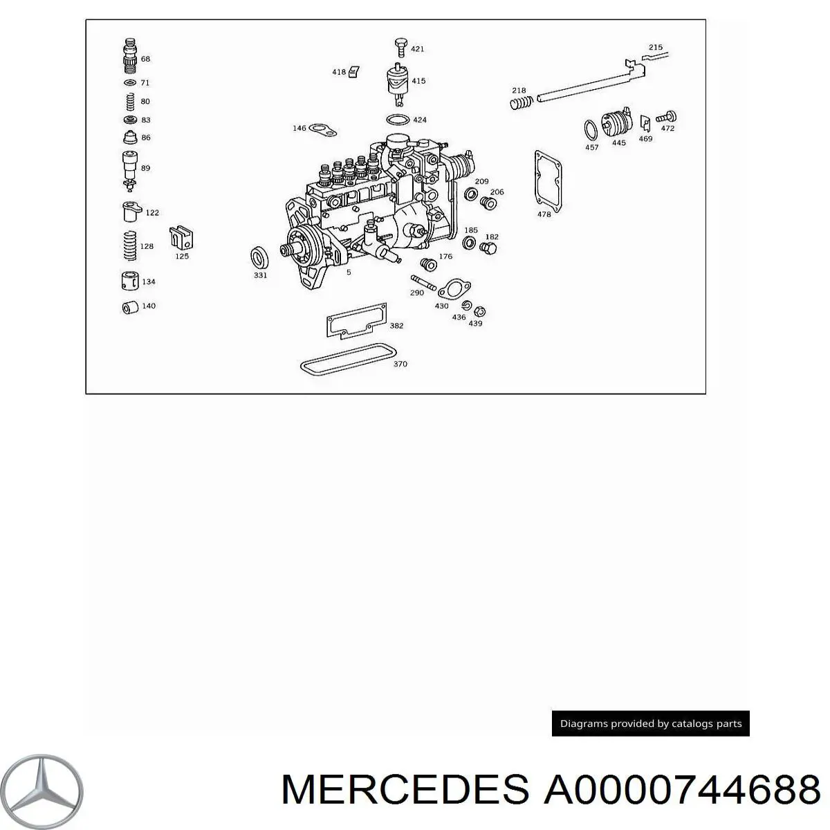  Mercedes A0000744688 precio, desde 587,81 EUR
