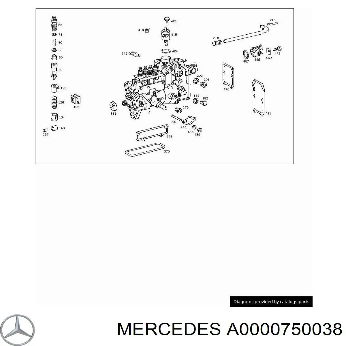  Mercedes A0000750038 precio, desde 39,66 EUR