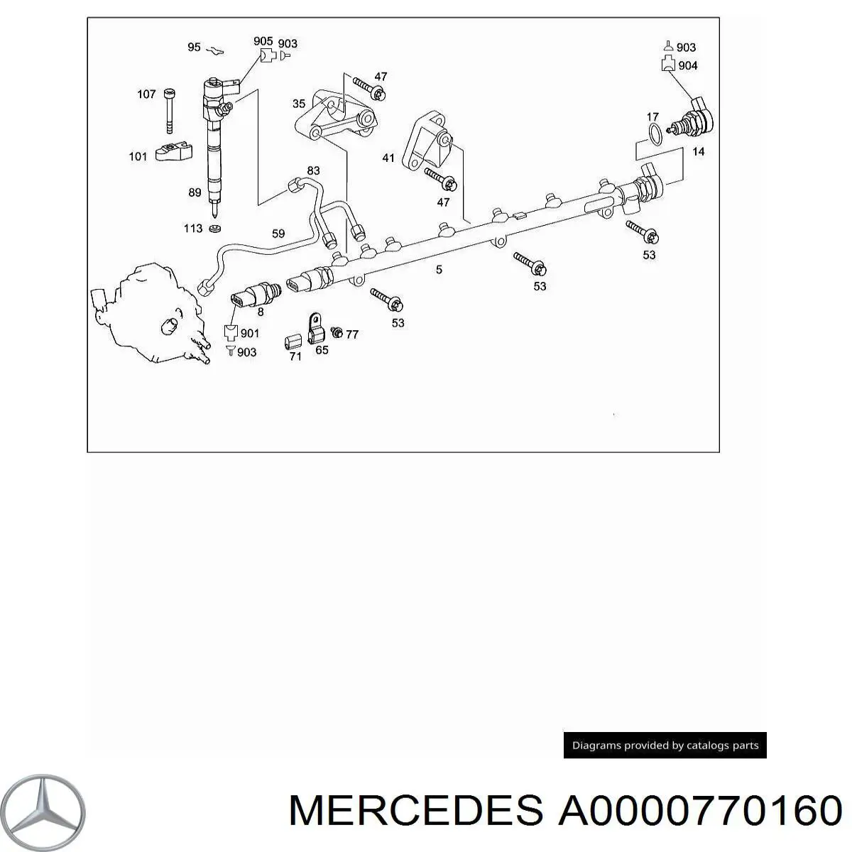 Junta del regulador de presión del riel de combustible Mercedes A0000770160 precio, desde 2,44 EUR