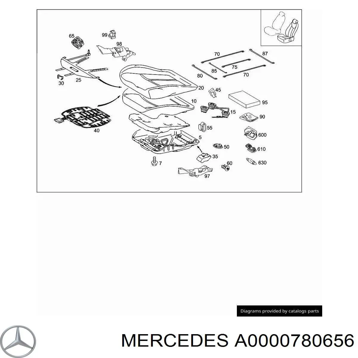 A0000780656 Mercedes filtro combustible