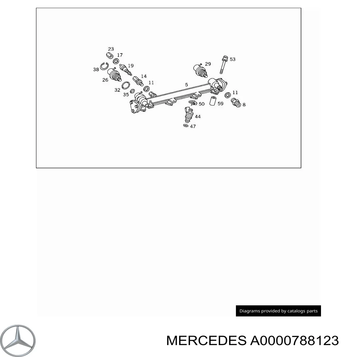 A000078812367 Mercedes inyector de combustible