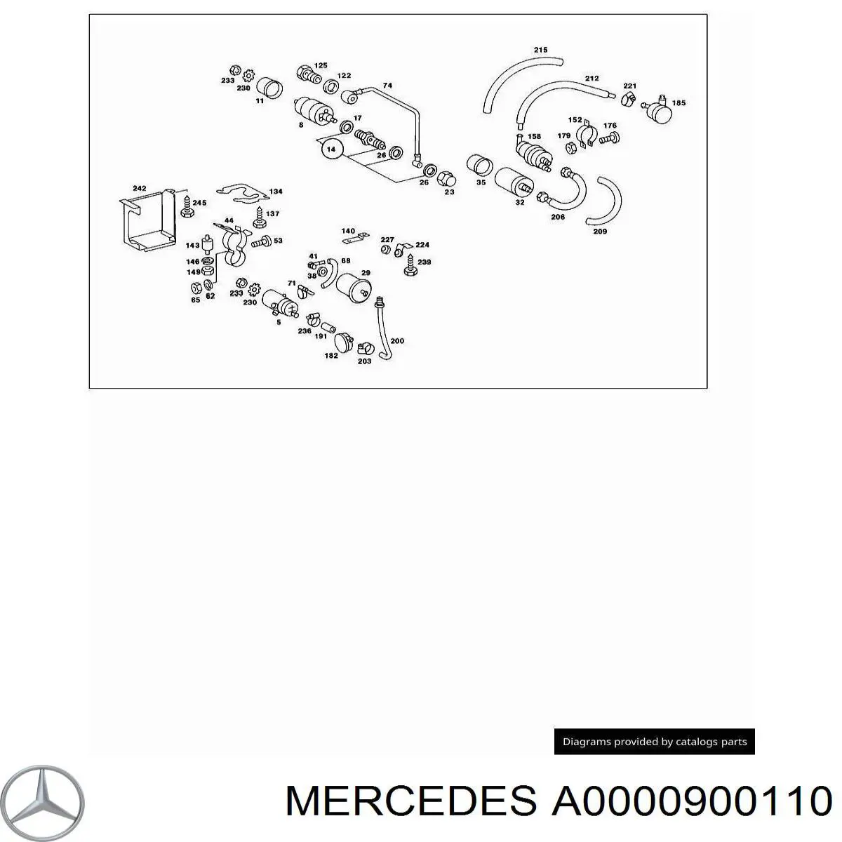 Comprar A0000900110 Mercedes Juego de reparación de bomba de cebado de combustible