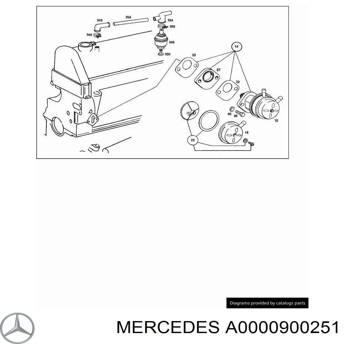 000 090 02 51 Mercedes juego de reparación, bomba de combustible, prebombeo de combustible