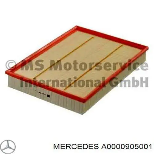 A0000905001 Mercedes caja del filtro de aire