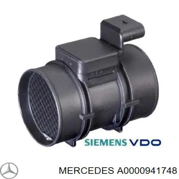 Medidor de flujo de aire Mercedes A0000941748 precio, desde 103,09 EUR
