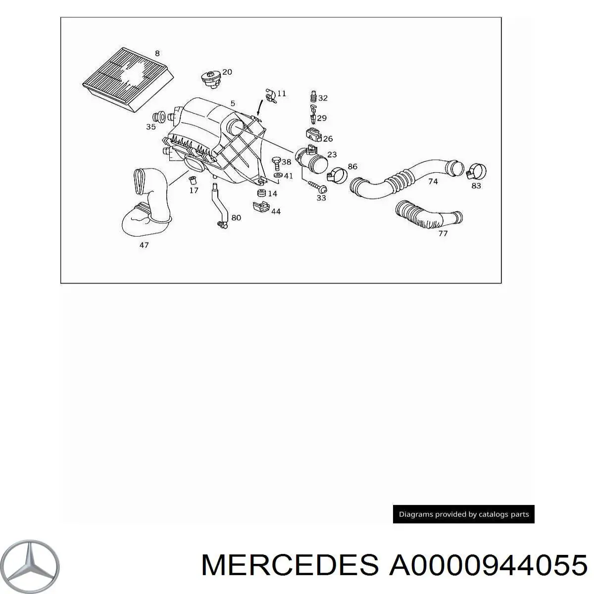  Mercedes A0000944055 precio, desde 6,96 EUR