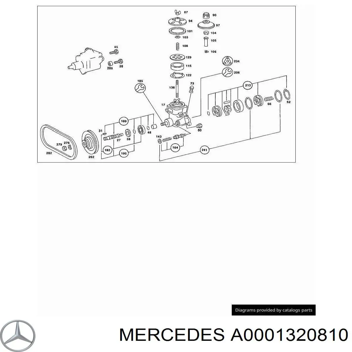  Mercedes A0001320810 precio, desde 103,32 EUR