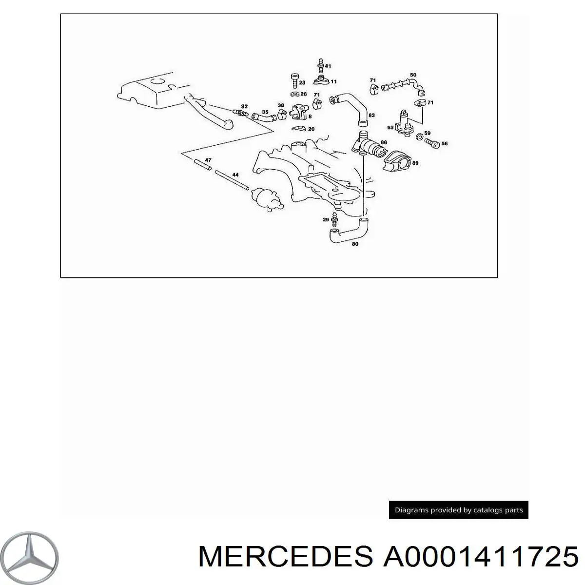 Válvula de mando de ralentí Mercedes A0001411725 precio, desde 301,40 EUR