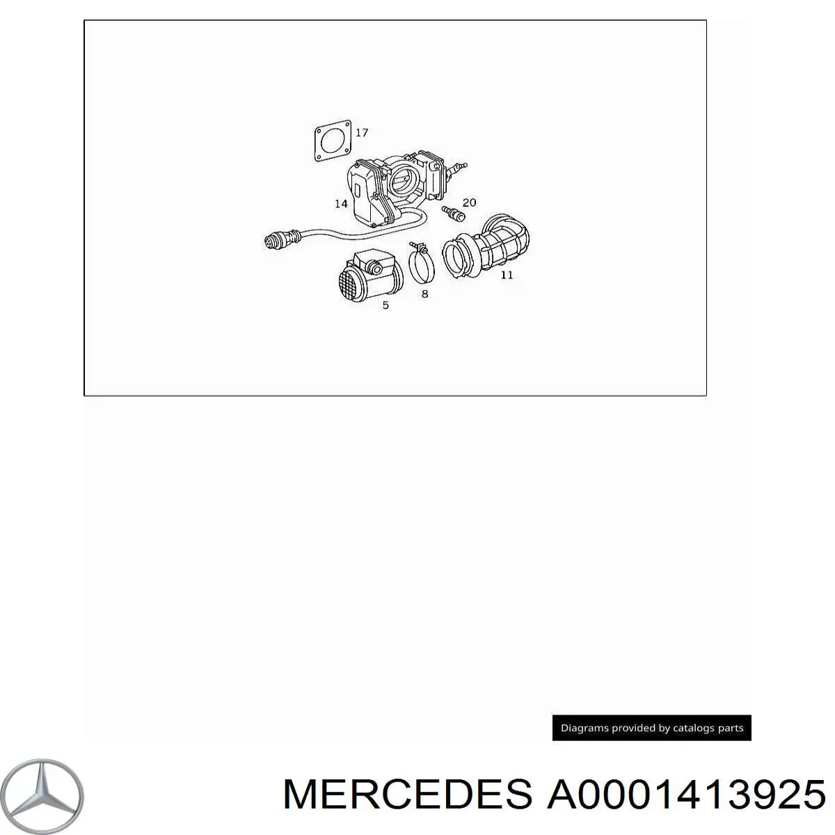 Cuerpo de mariposa completo para Mercedes S (W140)