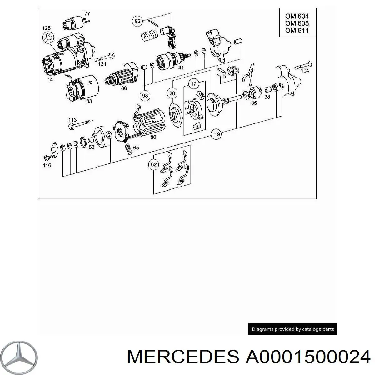 A0001500024 Mercedes