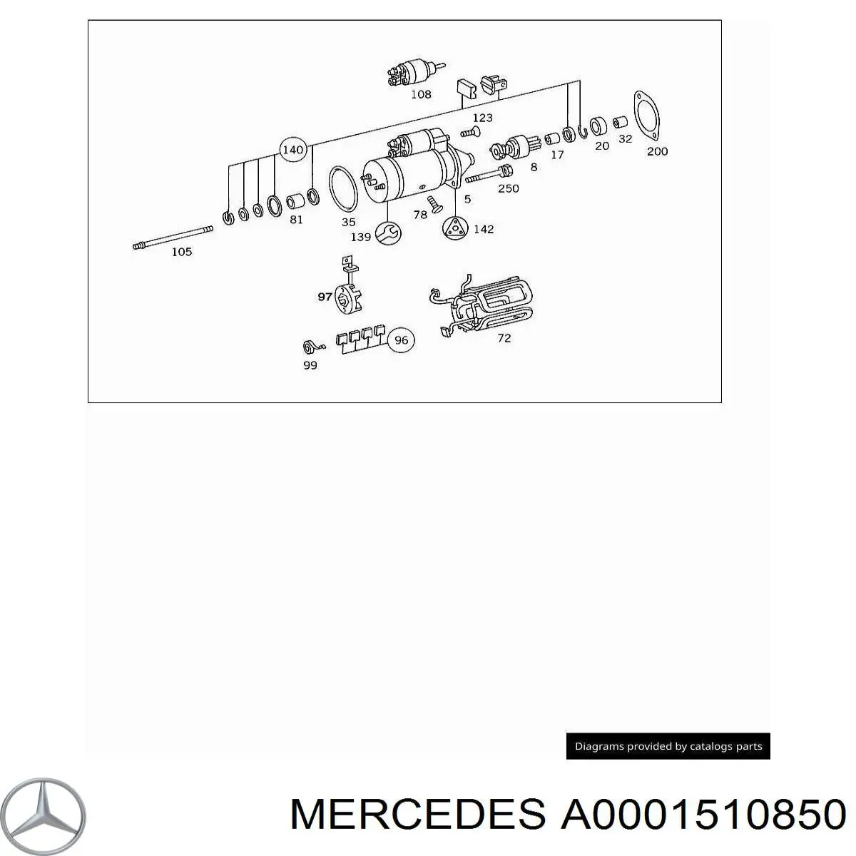 Comprar A0001510850 Mercedes Buje de arranque